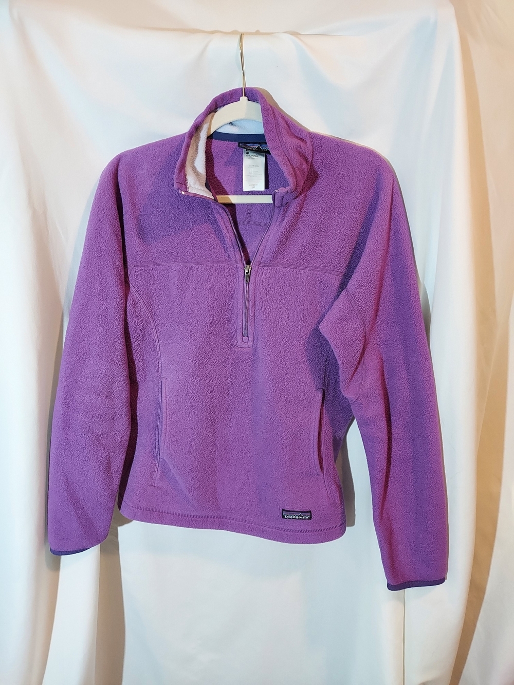 Patagonia Purple Synchilla Marsupial 1/4 Zip Fleece Pullover Medium